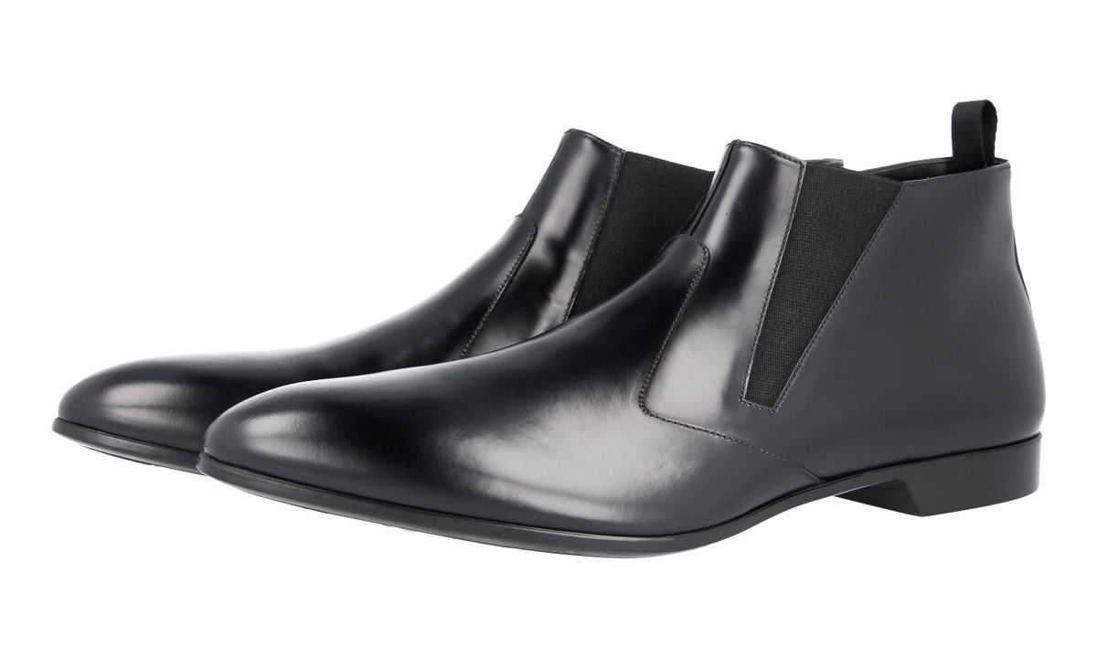 Prada Men\'s 2TG078 B4L F0002 Brushed Spazzolato Leather Half-Boot size 11 (1500 Prada Men main image 3