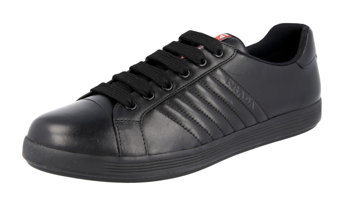 PRADA｜SNEAKERS (2EE369 3LQK F0002) Black Prax 01 leather sneakers | PRADA