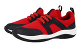 Prada Boy's Red Neoprene Sneaker 0E0785