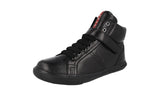 Prada Boy's 0T0540 OZ7 F0002 Leather High-Top Sneaker