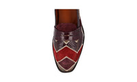 Etro Men's Brown welt-sewn Leather Penny Loafer Business Shoes 11277