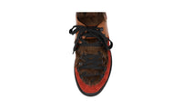 Etro Men's Brown Heavy-Duty Rubber Sole Leather Sneaker 12129