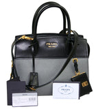 Prada Women's Grey Saffiano Leather Esplanade Shoulder Bag 1BA045