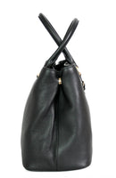 Prada Women's Black Leather Shoulder Bag 1BA058