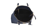 Prada Women's Blue Leather Shoulder Bag 1BA063