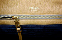 Prada Women's Brown Leather Shoulder Bag 1BA063