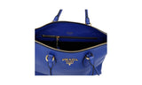 Prada Women's Blue Leather Shoulder Bag 1BA063