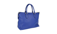 Prada Women's Blue Leather Shoulder Bag 1BA063