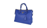 Prada Women's Blue Leather Shoulder Bag 1BA063