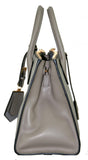 Prada Women's Grey Saffiano Leather Paradigme Shoulder Bag 1BA103
