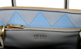 Prada Women's Grey Saffiano Leather Paradigme Shoulder Bag 1BA103