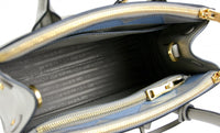 Prada Women's Grey Saffiano Leather Paradigme Shoulder Bag 1BA103