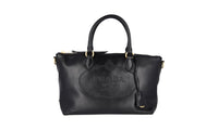 Prada Women's Black Leather Shoulder Bag 1BA104