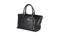 Prada Women's Black Leather Shoulder Bag 1BA104