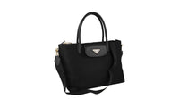 Prada Women's 1BA106 Black Nylon Shoulder Bag