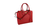 Prada Women's Red Saffiano Leather Twoway Shoulder Bag 1BA113