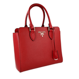 Prada Women's Red Saffiano Leather Twoway Shoulder Bag 1BA113