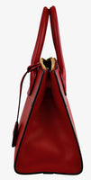 Prada Women's Red High-Quality Saffiano Leather Paradigme Shoulder Bag 1BA116