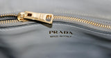 Prada Women's Grey Saffiano Leather Paradigme Esplanade Galleria Messenger Bag 1BA116
