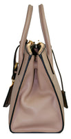 Prada Women's Beige High-Quality Saffiano Leather Paradigme Shoulder Bag 1BA116
