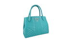 Prada Women's 1BA156 Turquoise Leather Shoulder Bag