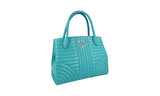 Prada Women's 1BA156 Turquoise Leather Shoulder Bag