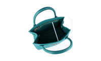 Prada Women's Turquoise Leather Diagramme Shoulder Bag 1BA156