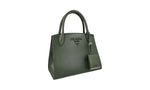 Prada Women's 1BA156 Green Saffiano Leather Leather Shoulder Bag