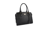 Prada Women's Black Saffiano Leather Kristen Shoulder Bag 1BA164