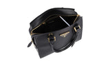 Prada Women's Black Saffiano Leather Kristen Shoulder Bag 1BA164