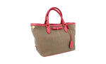 Prada Women's 1BA172 Brown Textile Shoulder Bag