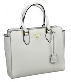 Prada Women's 1BA189 White Saffiano Leather Leather Shoulder Bag