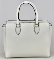 Prada Women's White Saffiano Leather Shoulder Bag 1BA189