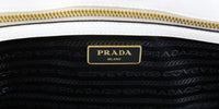Prada Women's White Saffiano Leather Shoulder Bag 1BA189