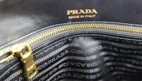Prada Women's Black Leather Mirage Shoulder Bag 1BA200