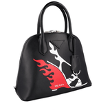 Prada Women's Black Leather Promenade Shoulder Bag 1BA200