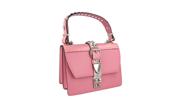 Prada Women's 1BA203 Pink Leather Shoulder Bag