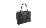 Prada Women's 1BA205 Black Leather Shoulder Bag