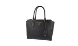 Prada Women's Black Leather Shoulder Bag 1BA205