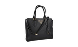 Prada Women's Black Leather Shoulder Bag 1BA205