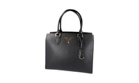 Prada Women's Black Leather Shoulder Bag 1BA227
