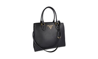 Prada Women's Black Leather Shoulder Bag 1BA227