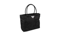 Prada Women's 1BA257 Black Nylon Shopper