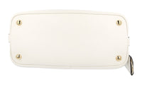 Prada Women's White Saffiano Leather Matinee Shoulder Bag 1BA282