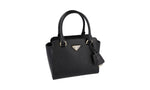 Prada Women's 1BA380 Black High-Quality Saffiano Leather Leather Shoulder Bag