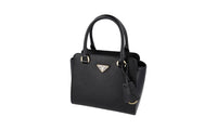 Prada Women's Black Saffiano Leather Shoulder Bag 1BA380