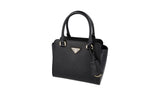 Prada Women's Black Saffiano Leather Shoulder Bag 1BA380