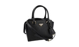 Prada Women's Black Saffiano Leather Shoulder Bag 1BA380