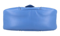 Prada Women's Blue Leather Moon Shoulder Bag 1BA381