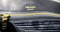 Prada Women's Black Leather Shoulder Bag 1BA579
